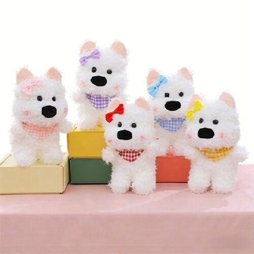 Jouet en peluche chien à n?ud papillon 24 cm (modèle aléatoire)