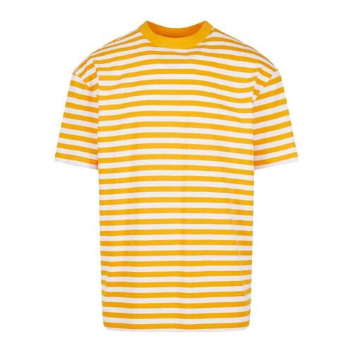 Urban Classics T-Shirt À Rayures Classiques Blanc/Orange L