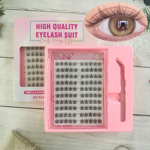 Meomagic - Kit De Faux Cils Précollés Avec Pinces À Épiler - 10 Lignes - F03 