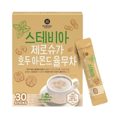 Mcnulty Lot De 30 Sachets De Thé Yulmu Aux Noix, Amandes Et Stévia - 450 G