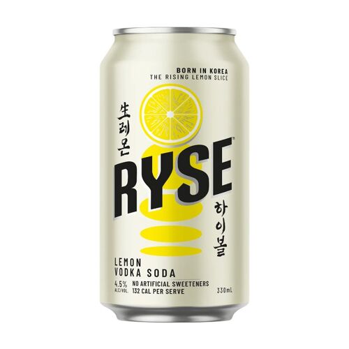 Brewguru Ryse Vodka Soda Citron 4,5 % Alc. 330 Ml