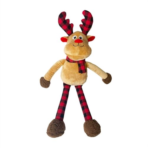 Happy Pet Peluche Pour Chien Ralph Le Renne - 56 X 44 X 14 Cm