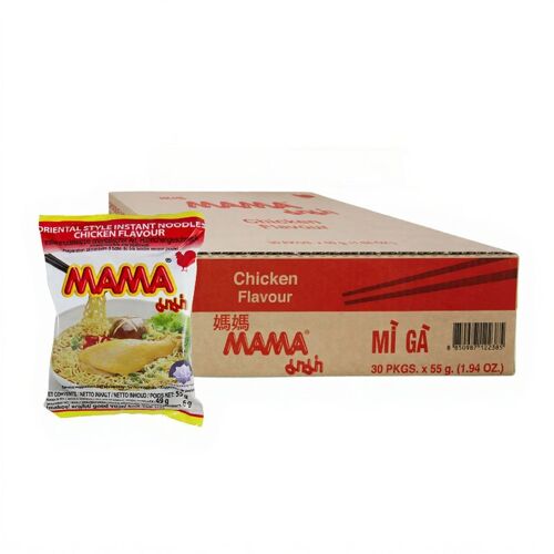 Nouilles Instantanées Mama Saveur Poulet ¿ Boîte 30 X 55 G