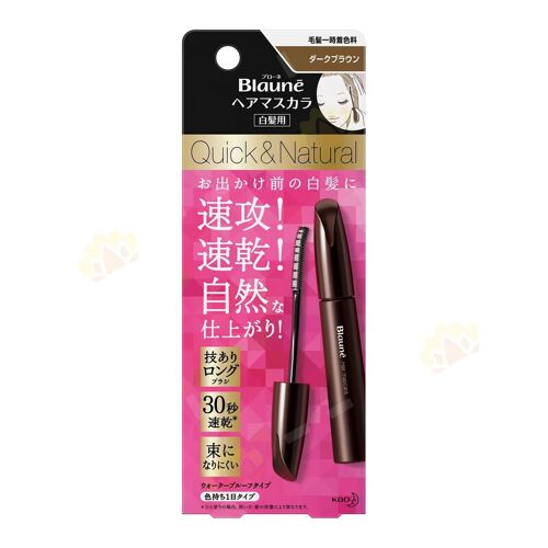Kao Blaune Quick & Natural Mascara Capillaire Pour Retouche Cheveux Blancs - 12 Ml 
