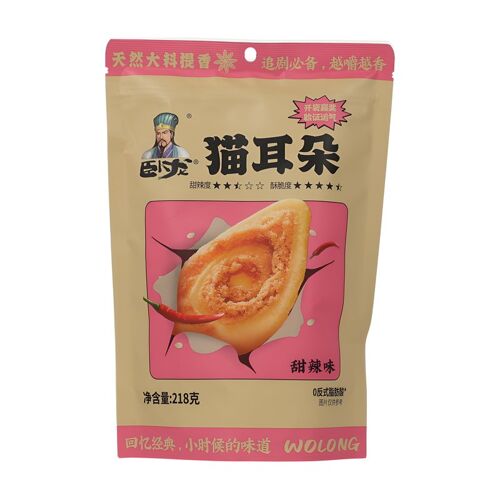 Wolong Biscuits Oreille De Chat Saveur Sucrée Et Épicée - 218 G