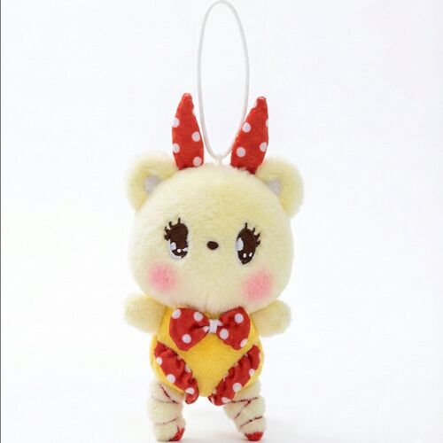 Jouet en peluche QD SD, clé à chat de ballet, jaune, 15 cm