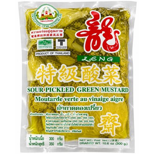 Green Dragon Moutarde Verte Marinée Acidulée 350 G