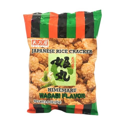 Amanoya Himemaru Snacks De Riz Saveur Wasabi - 85 G
