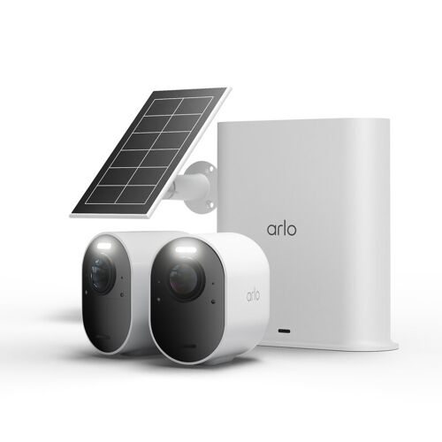 Arlo Ultra 3 4K Kit de 2 caméras extérieures + 1 panneau solaire