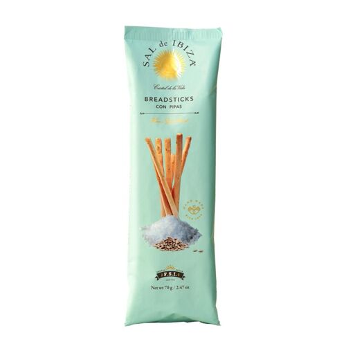 Sal De Ibiza Bâtonnets A La Fleur De Sel D'ibiza & Graines De Tournesol - 70 G