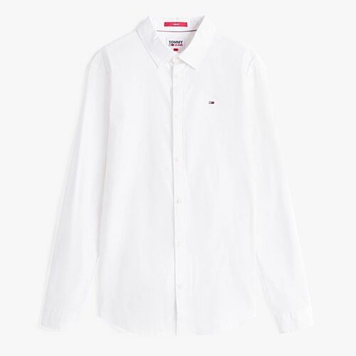 Tommy Hilfiger Tjm Original Stretch Chemise Homme Classique Blanc - Xxxl