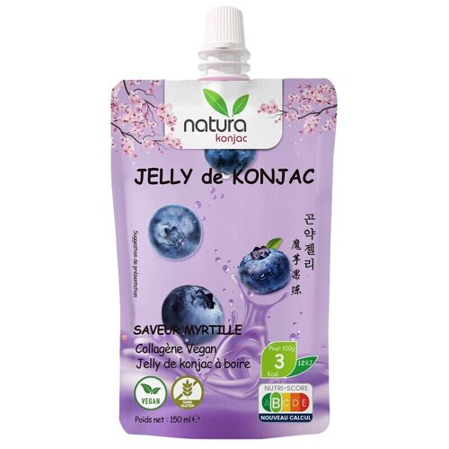 Natura Konjac Boisson Jelly Konjac À La Myrtille - 150 Ml