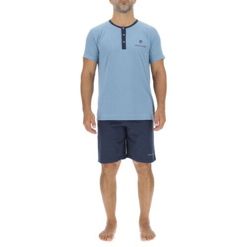 Pierre Cardin Pyjama Pour Homme Enc Bleu Clair/Bleu Marine - Taille Xl