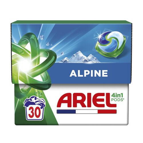 ARIEL 4en1 capsules de lessive Alpine 30 doses