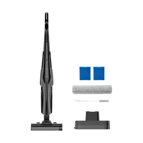 Deerma VX100 Ultra S Aspirateur laveur eau et poussière¿Pas d¿emmêlement des cheveux, Lavage à l¿eau chaude à 70 °C, Sèchage à 100 °C, Position 180° à plat¿Conception à enfoncement, 3-en-1 Aspiration, Lavage et Nettoyage