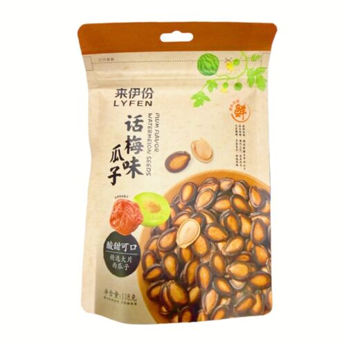 Lyfen Graines De Tournesol Saveur Prune Salée 118 G