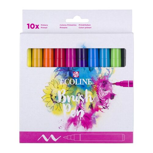 Ecoline Brush Pen Set Primaire | 10 Couleurs