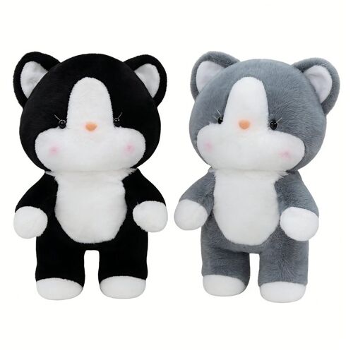 Peluche chat pêche 28 cm (Modèle aléatoire)