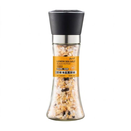 Yunshanban Assaisonnement Citron Au Sel De Mer Et Poivre Noir - 150 G
