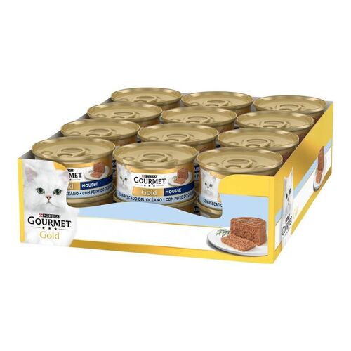 Purina Gourmet Gold, Mousse Au Thon Pour Chat - 24 Boîtes De 85 G