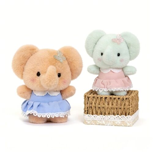 Peluche A Mink - Éléphant en jupe 23 cm (Modèle aléatoire)