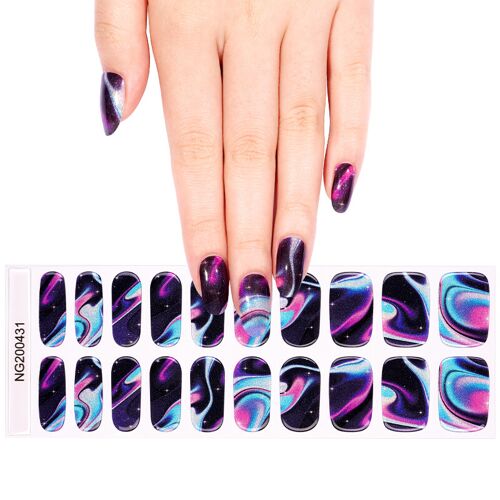 Meomagic 14-190 Autocollants Gels Pour Ongles - 20 Pièces 