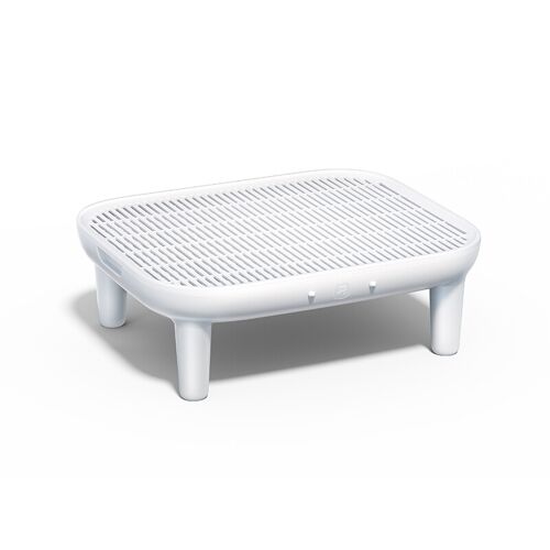 Homerunpet Marche-Pied Avec Tapis Anti-Poussière, Compatible Avec La Litière Pour Chat Cs106 - 17 Cm