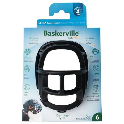 Baskerville Nr6 Muselière Ultra Respirante Pour Animaux De Compagnie