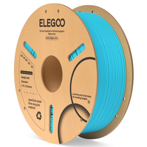Elegoo Filament PLA - 1 kg - Bobine en papier - Bleu ciel