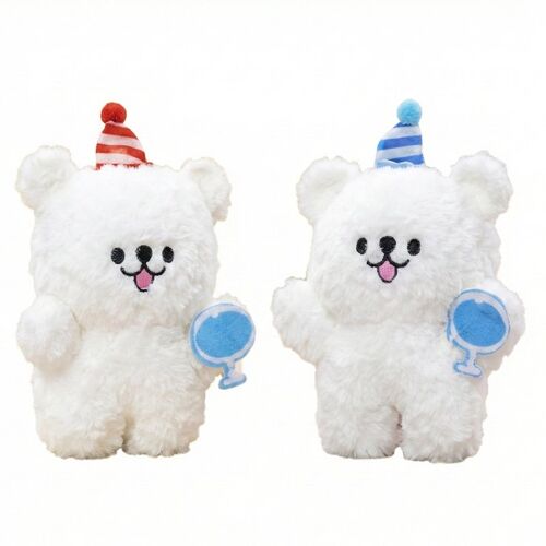 Jouet en peluche ours avec verre à vin 20 cm (Sélection aléatoire)