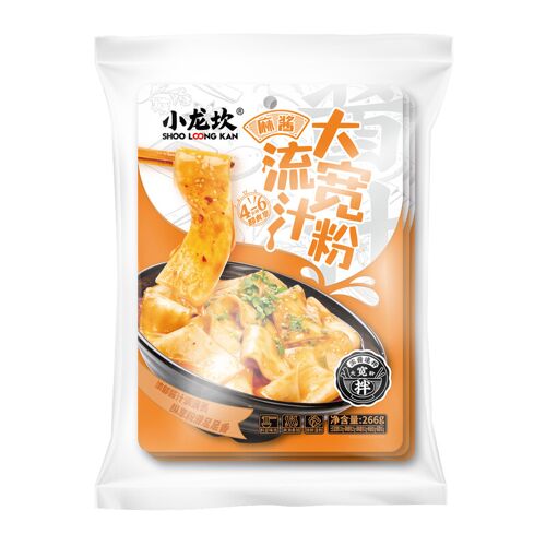 Shoo Loong Kan Vermicelles Larges Grand Débit - Saveur Pâte De Sésame - 266 G × 3