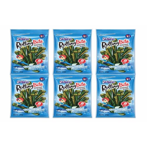 Seleco Snack D¿Algues Saveur Poisson Grillé - 6 X 24 G