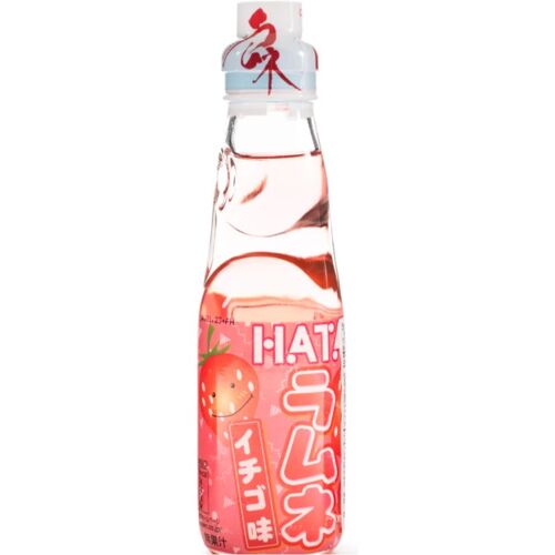 Hata Kosen Boisson Gazeuse Ramune Saveur Fraise - 200 Ml