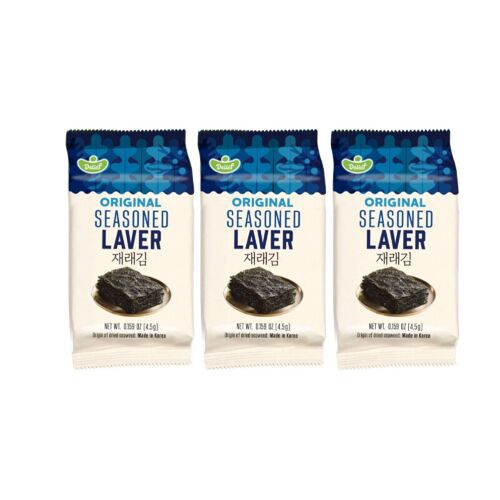 Delief Feuilles D'algues Assaisonnées Original Halal - 4,5 G X 3