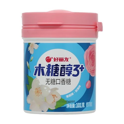 Orion Chewing-Gum Sans Sucre Au Xylitol 3+ Arôme Jasmin, Rose - 101 G