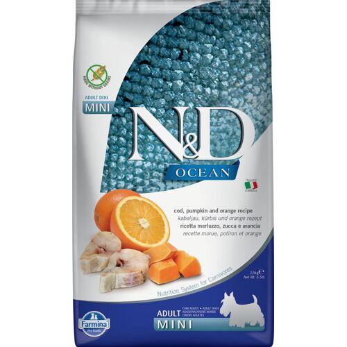 Farmina N&d Ocean Cabillaud Avec Potiron Pour Chien Adulte Mini 2,5 Kg