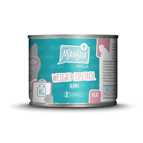 Mjamjam Vetcat Weight Control Aliment Pour Chat Au Poulet - 200 G