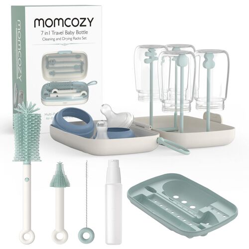 Momcozy Ls001 Set De Goupillons 7-En-1 Portable Pour Biberons - Vert