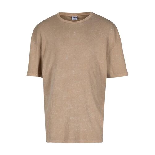 Urban Classics T-Shirt À Ribbes Délavé Beige Uni S