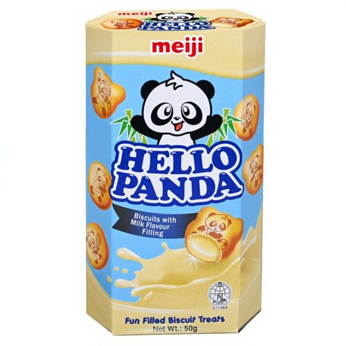 Meiji Hello Panda Biscuits Fourrés Saveur Lait 50 G