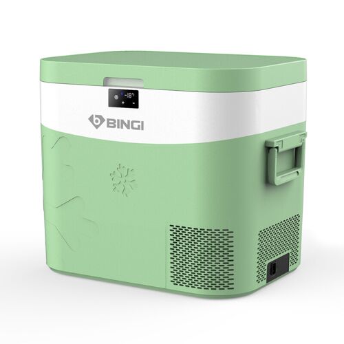 Bingi Glacière Portable Pour Voiture 22 L, Double Alimentation 12 V/24 V Cc Et 100-240 V Ca, Température Réglable De -18 ¿ À 15 ¿