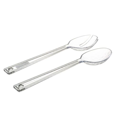 5five Lot De 2 Couverts À Salade - Transparent