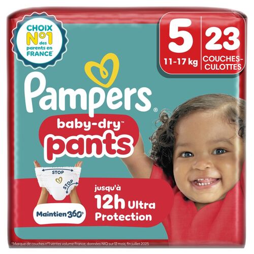Pampers Baby-Dry Pants, Taille 5, 24 Couches-Culottes