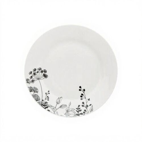 Secret De Gourmet Service De Table 18 Pièces À Motif Floral - Blanc