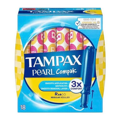 Tampax Compak Pear Normal - Boîte De 18 