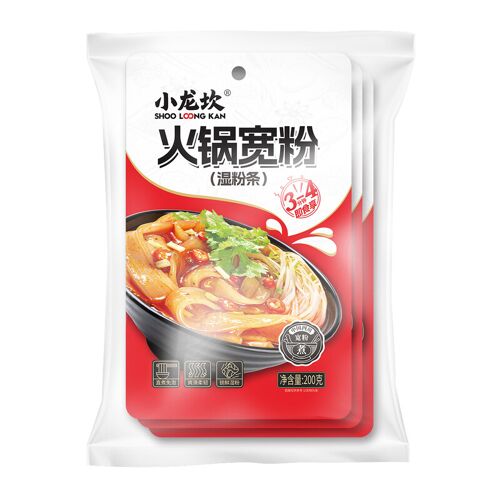 Shoo Loong Kan Nouilles De Fécule Pour Fondue Chinoise, Fraîchement Préparées, 200 G X Lot De 3