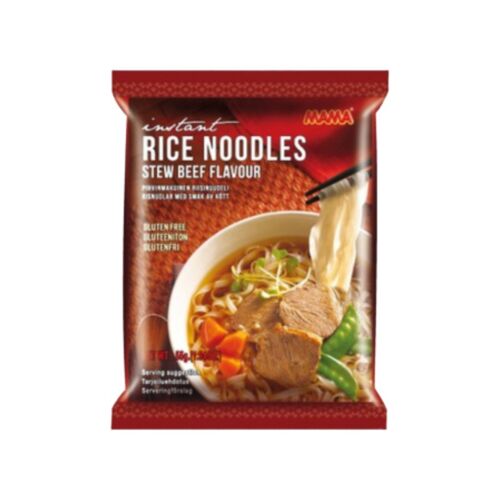 Mama Nouilles De Riz Instantanées Saveur B?uf - 55 G