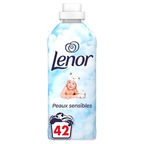 LENOR Adoucissant liquide peaux sensibles - 0,882 L / 42 doses