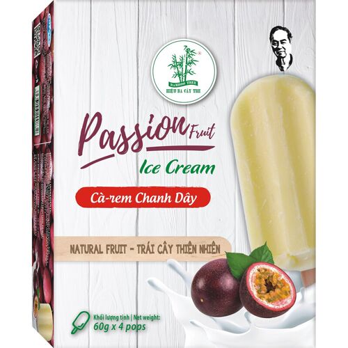 Bamboo Tree Bâtonnet Glacé Fruit De La Passion 4 X 60g