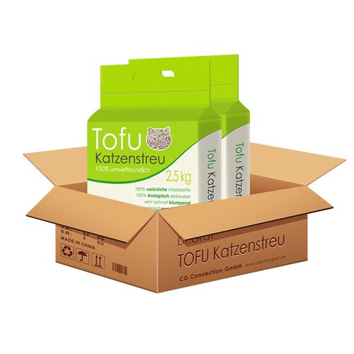 Dr. Graf Litière Pour Chat En Tofu 100% Naturelle - 2 X 2,5 Kg